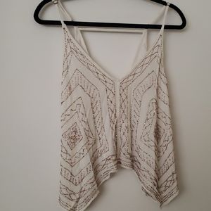Elegant top on beads Embroidery top